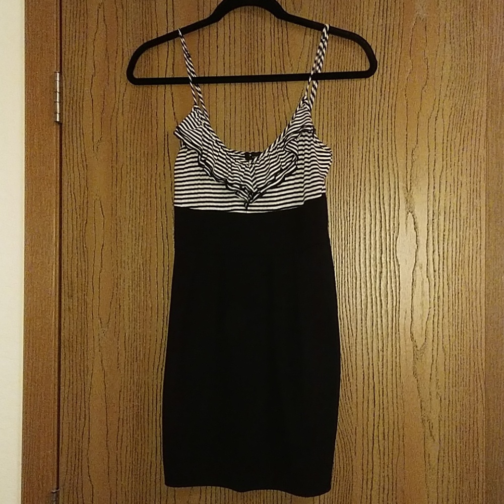 Cute Black and Cream Dress -- Party, Night Out
